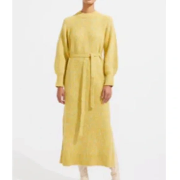 ladies knitted dresses Anastasia Burgundy Midi Knitted Dress – Elegant Modern Look M main image 1